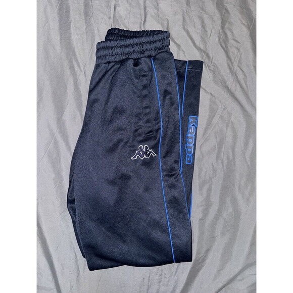 Kappa Mens Vintage 90s Blue Striped Track Pants Bottoms Size Medium Y2K Rare - Picture 10 of 13